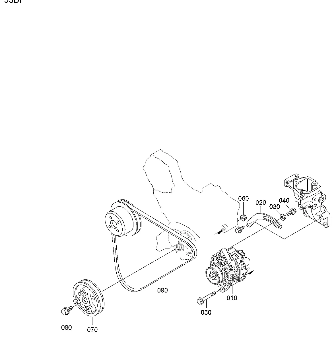 Correia-v para a máquina Hyundai - Imagem 2