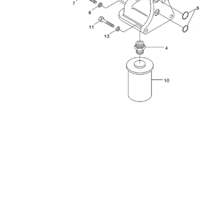 Adaptador-cabeça do filtro para a máquina Hyundai