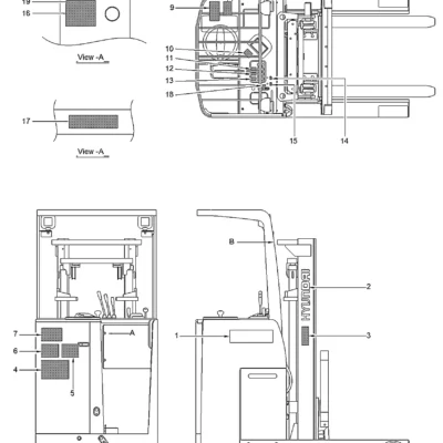 Adesivo-modelo-r14 para a máquina Hyundai