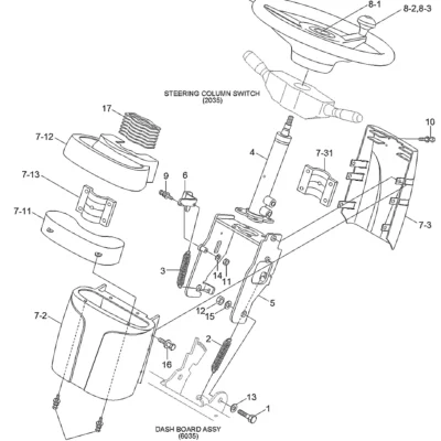 Alavanca para a máquina Hyundai