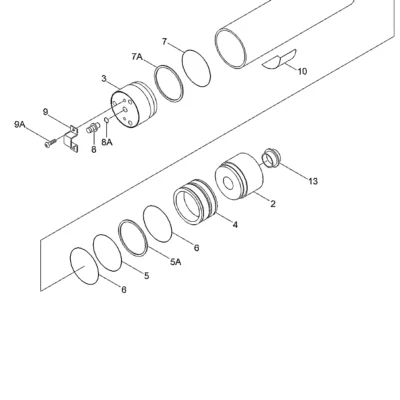 Acumulador-3l para a máquina Hyundai