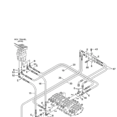 Adaptador-T para a máquina Hyundai
