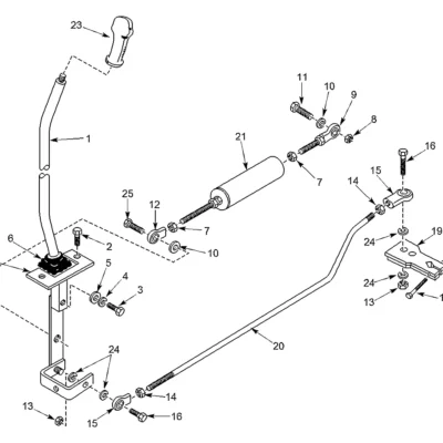Alavanca do pintle assy para a máquina Hyundai