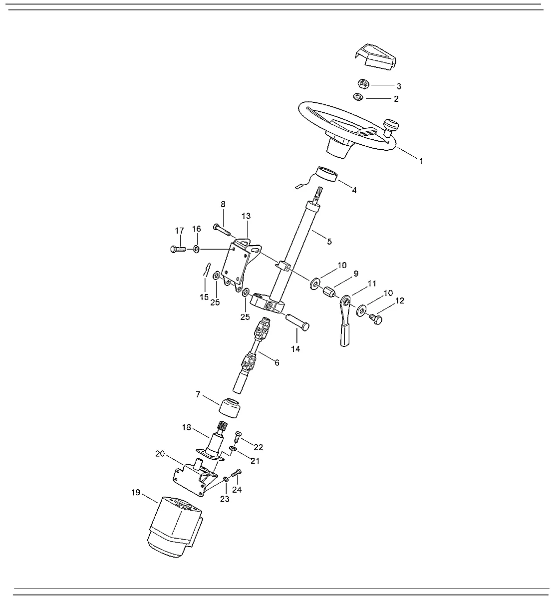Adaptador de coluna para a máquina Hyundai