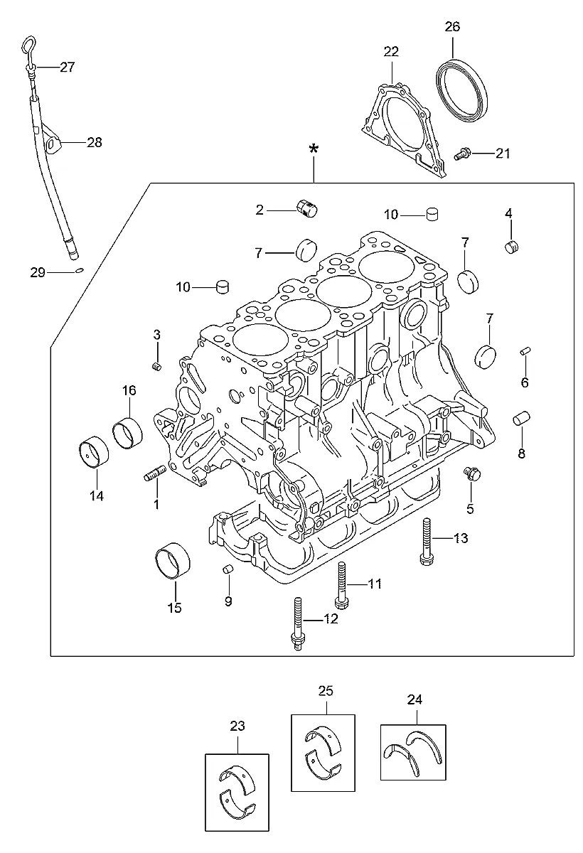 É-seal-óleo para a máquina Hyundai - Imagem 2