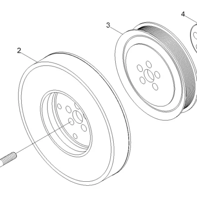 Adaptador-eixo de manivela para a máquina Hyundai
