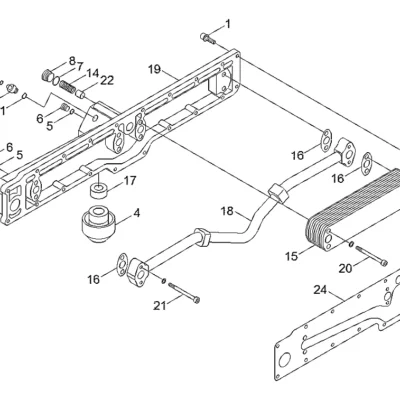 Adaptador-cabeça do filtro para a máquina Hyundai