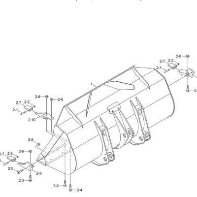 Adaptador-dente-lh para a máquina Hyundai
