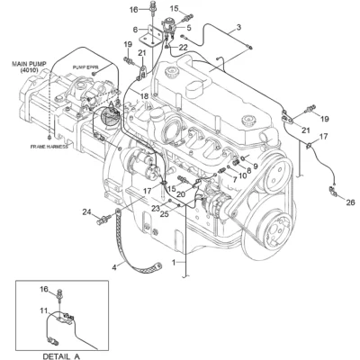 Adaptador-sensor de temperatura para a máquina Hyundai