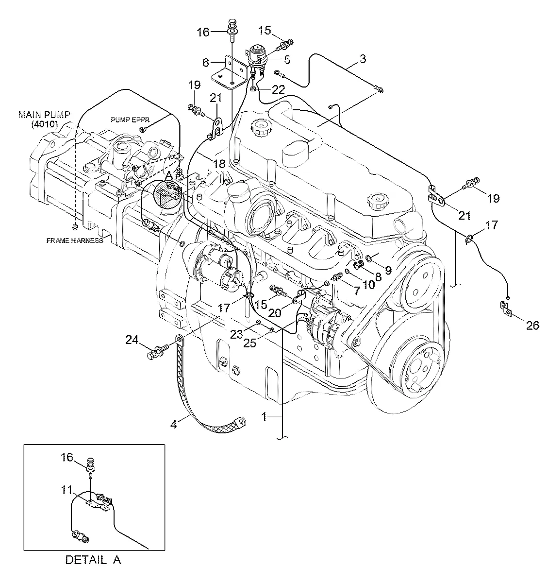 Adaptador-sensor de temperatura para a máquina Hyundai
