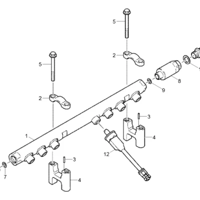 Acumulador para a máquina Hyundai