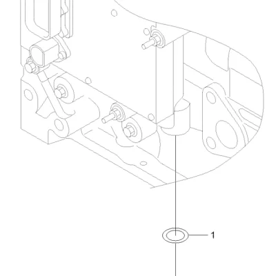 Acoplamento-mangueira simples para a máquina Hyundai