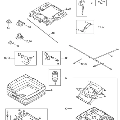Absorvedor de choque para a máquina Hyundai