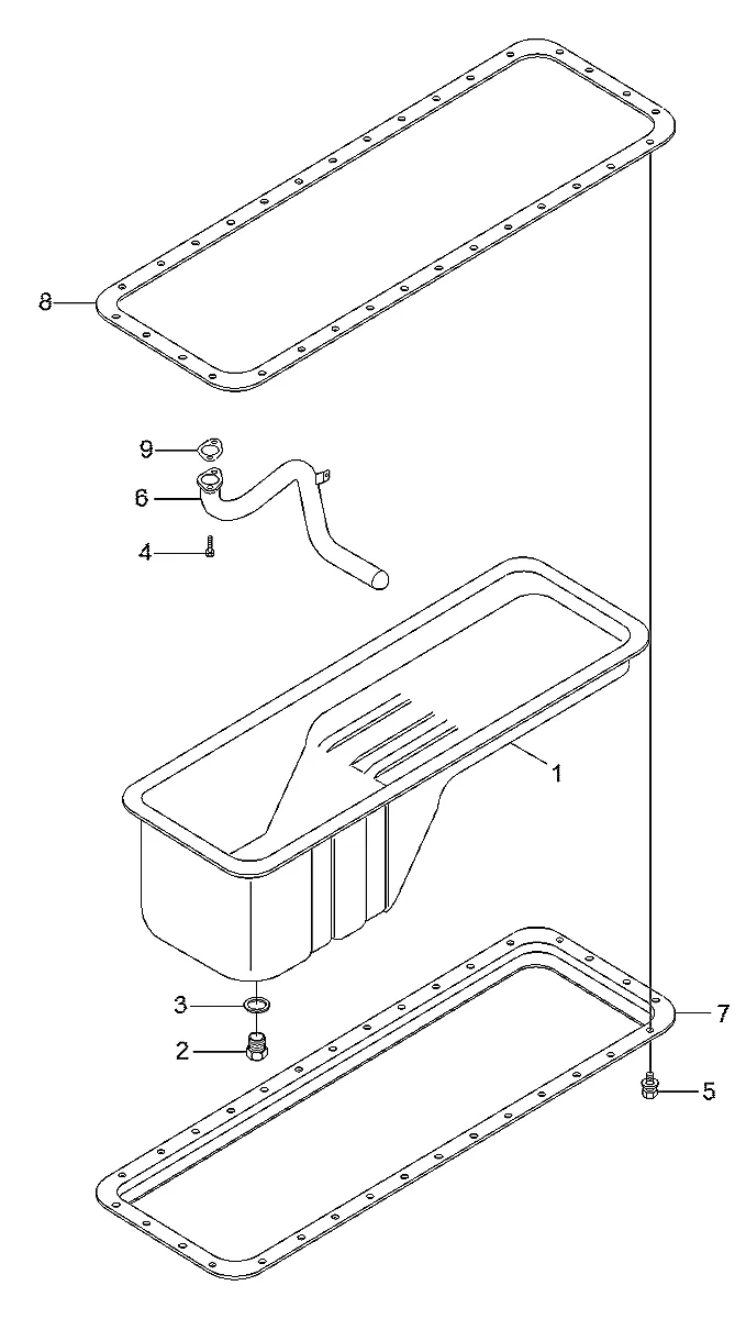 Adaptador - cárter de óleo para a máquina Hyundai