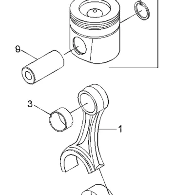 ·pistão-motor para a máquina Hyundai