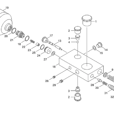 Acumulador para a máquina Hyundai