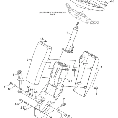 Alavanca de ajuste para a máquina Hyundai