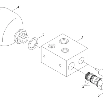 Acumulador para a máquina Hyundai
