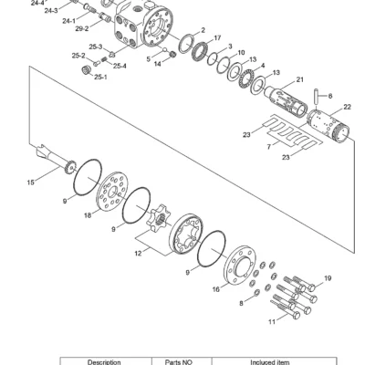 Acionamento para a máquina Hyundai