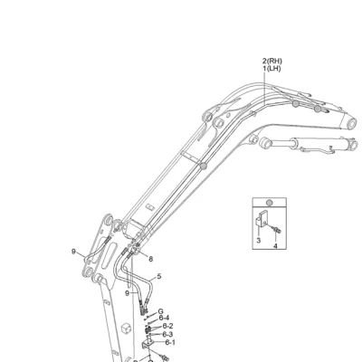 Acoplamento rápido-macho para a máquina Hyundai