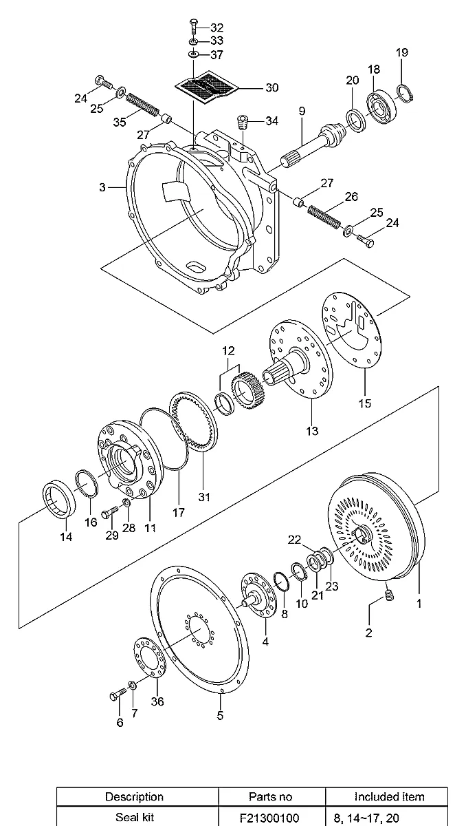 Anel-selo para a máquina Hyundai - Imagem 2