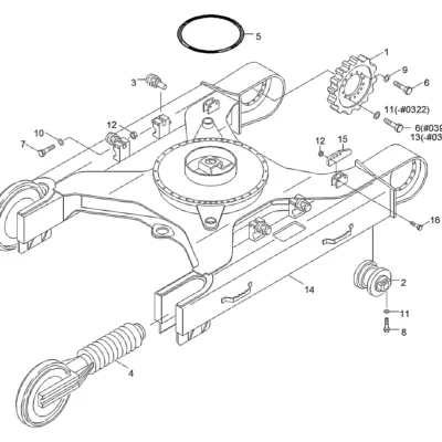 A/conjunto de componentes para a máquina Hyundai