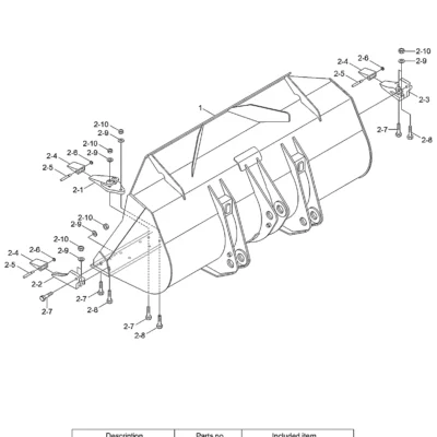 Adaptador-dente-lh para a máquina Hyundai