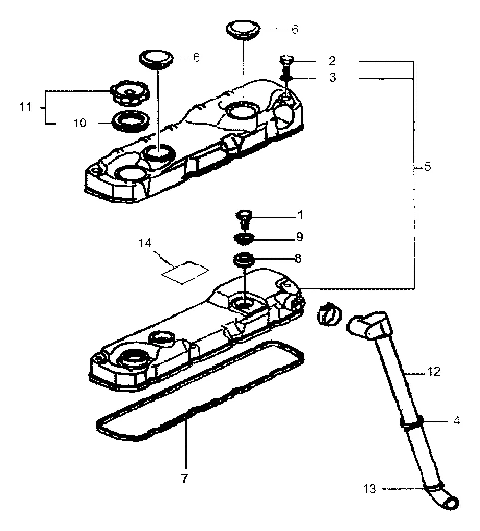 Packg-tampa de enchimento de óleo para a máquina Hyundai - Imagem 2