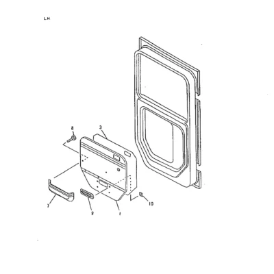 Acabamento ventilação da porta para a máquina Hyundai